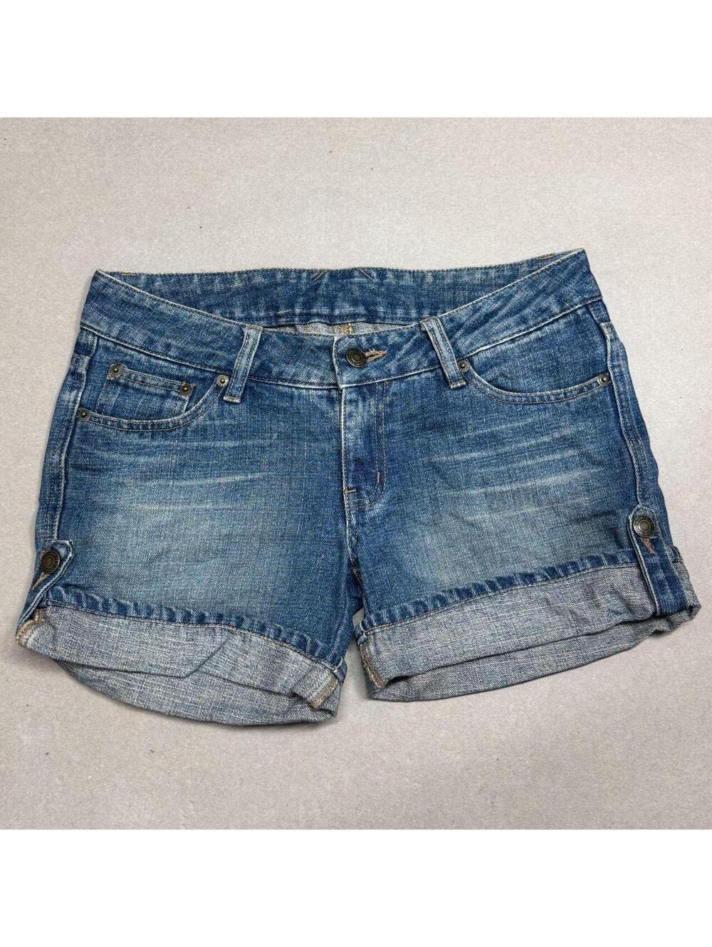 Japanese Vintage Y2K Low Rise Denim Micro Shorts Faded